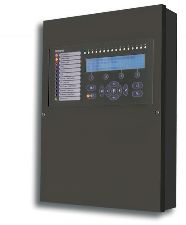 Teletek SIMPO 1 Boucle - Centrale de détection incendie adressable d’une boucle avec écran LCD