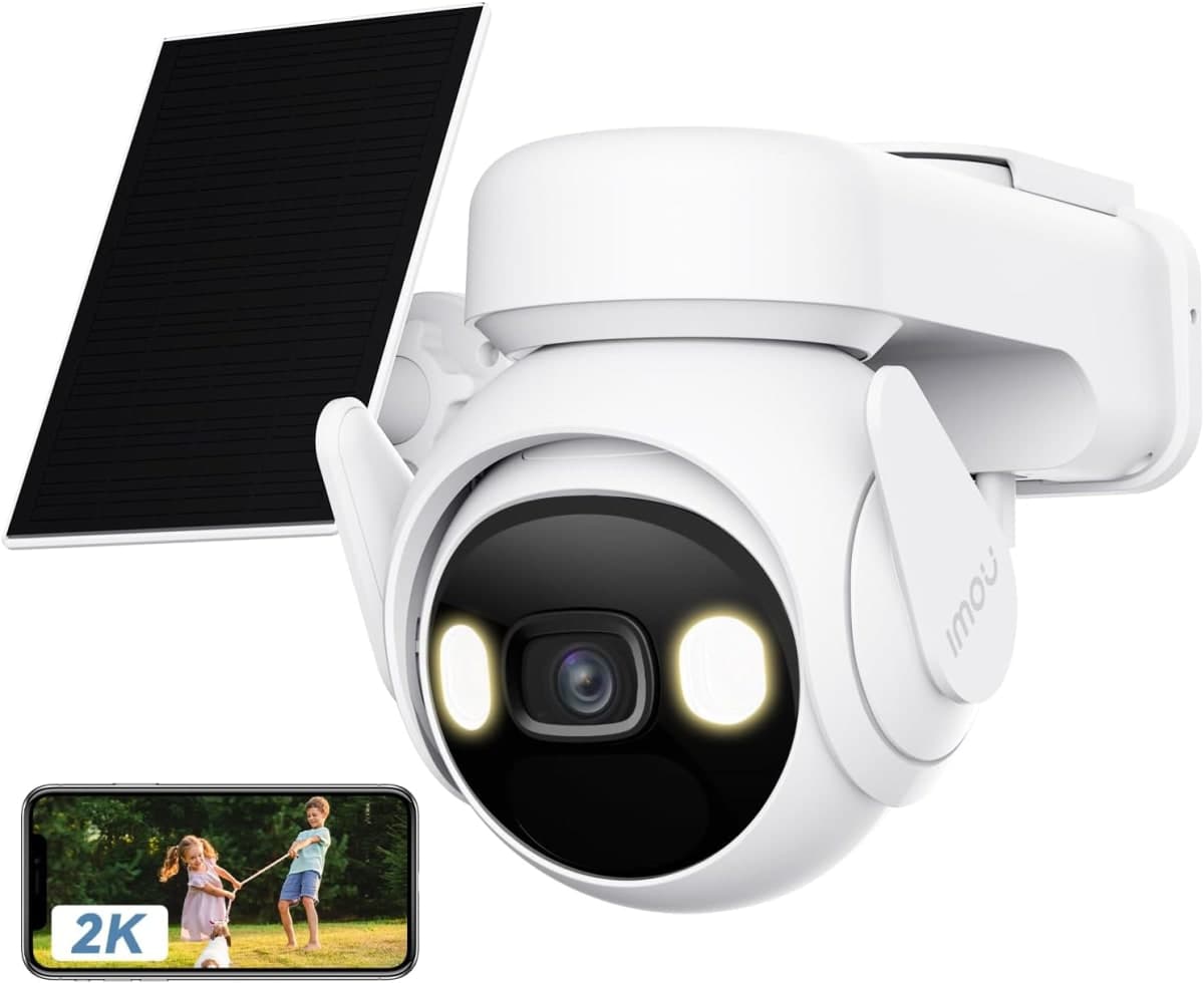 Imou 2K Caméra Surveillance WiFi Exterieure sans Fil Solaire avec Batterie 15000mAh