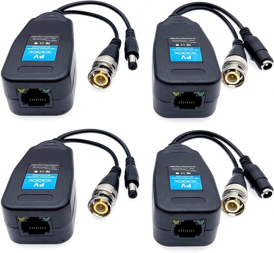 Balun vidéo RJ45 vers BNC récepteur émetteur HD-CVI/TVI/AHD/CVBS 