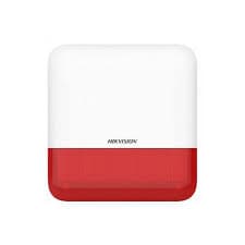 Hikvision DS-PS1-E-WE AX PRO Sirène Extérieure sans Fil avec Indicateur rouge, 868MHz, IP65