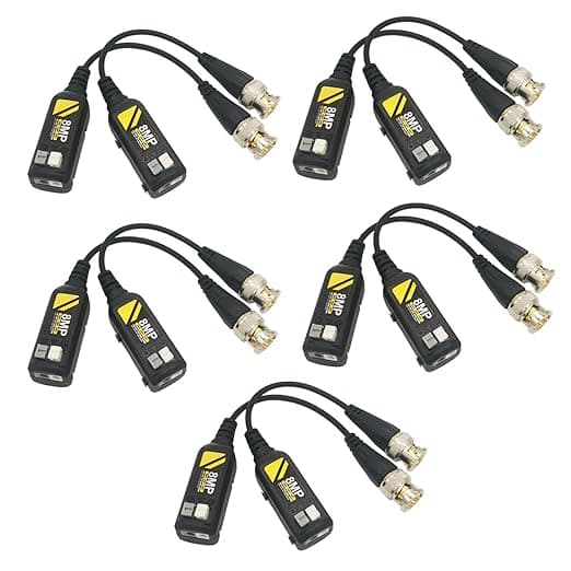 Video balun vidéo passif HD 8 MP 4