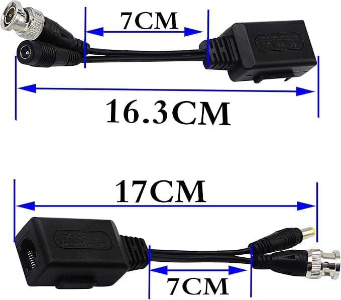 Balun vidéo RJ45 vers BNC récepteur émetteur HD-CVI/TVI/AHD/CVBS  3