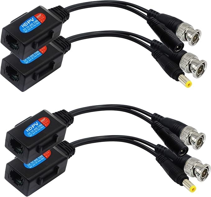 Balun vidéo RJ45 vers BNC récepteur émetteur HD-CVI/TVI/AHD/CVBS  4