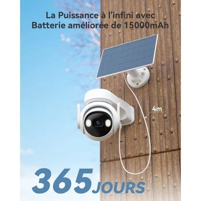 Imou 2K Caméra Surveillance WiFi Exterieure sans Fil Solaire  2