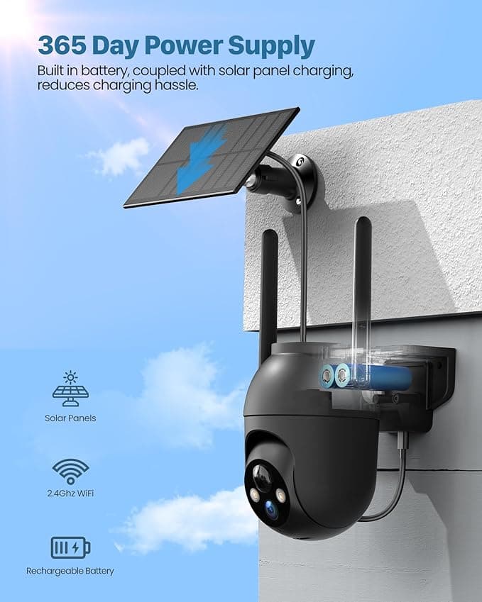 Imou 2K Caméra Surveillance WiFi Exterieure sans Fil Solaire  3