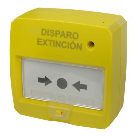 Bouton d'alarme incendie Jaune 2