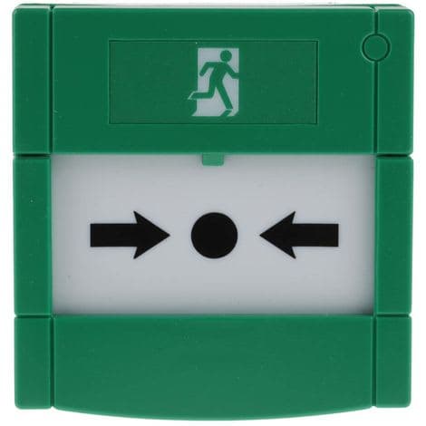 Bouton d'alarme incendie Vert 3