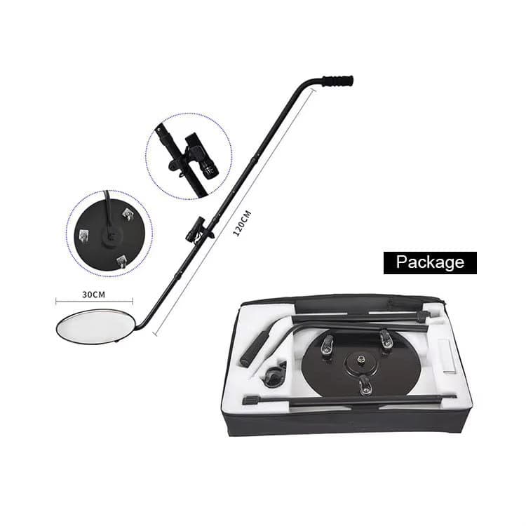 Miroir d’inspection LED V3 télescopique – Contrôle de sécurité sous les véhicules
